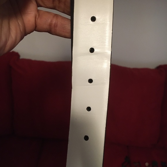 Calvin Klein white & brown leather reversible belt. Size 36. Worn twice. - Picture 6 of 6